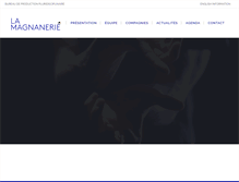 Tablet Screenshot of magnanerie-spectacle.com